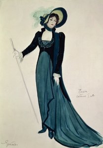 Kostümentwurf für Tosca, aus der Oper 