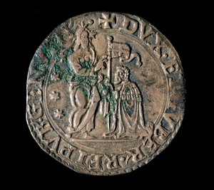 Währung der Republik Genua: Silber-Teston von Italian School