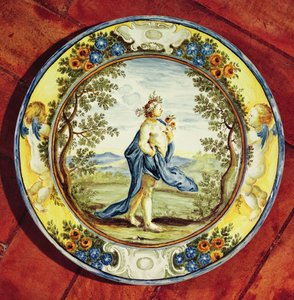 Dekorativer Teller, aus Urbino (Keramik) von Italian School