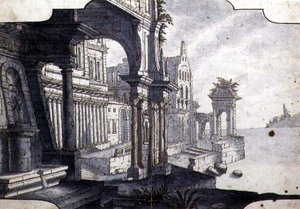 Entwurf für ein Bühnenbild (um 1750)