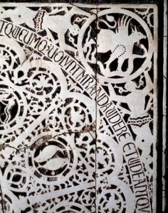 Detail des ursprünglichen Marmorbodens 11.-13. Jahrhundert von Italian School