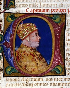 Doge Antonio Venier, illuminiertes Porträt von 1382, von Italian School