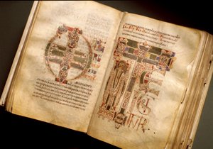 Doppelseite eines liturgischen Manuskripts aus dem 11. Jahrhundert. (Ms.B 8, folii 170v. 171r.) Aus Sant