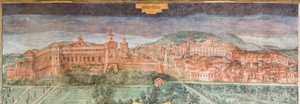 Fiorano Modenese, Spezzano Schloss, Saal der Ansichten: Ansicht von Sassuolo