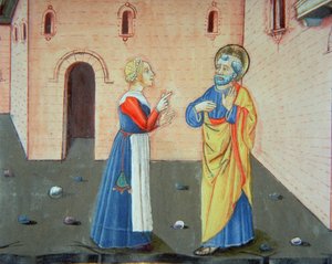 Petrus verleugnet Christus zum zweiten Mal von Italian School