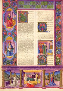 Fol.157v Zweites Evangelium des Lukas, aus der Borso d