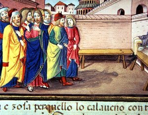 Fol.51v Christus betritt Kafarnaum