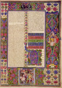 Eröffnung des Buches des Propheten Daniel, aus der Borso d