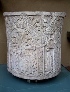 Taufbecken, ursprünglich aus der Kirche St. Agatha in Quirinale von Italian School