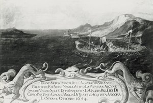 Francesco Morosini (1618-94) in einem Vorfall vor Zypern, 1654