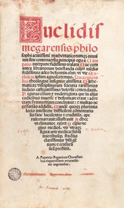 Frontispiz der Geometrie von Euklid