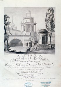 Frontispiz der Partitur von Medea (Szene 3), Oper von Luigi Cherubini von Italian School