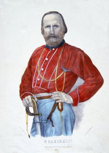 Garibaldi, Illustration aus Die Geschichte Italiens von Italian School