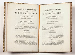 Allgemeine Vorschriften des Instituto Elisa in Lucca, gegeben in Lucca, 14. Juli 1811 (Druck)