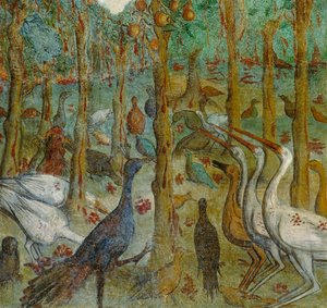 Die Bäume werden Blut schwitzen (Detail der Offenbarung des Johannes) von Italian School