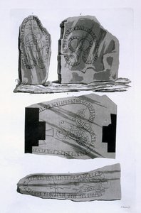 Gnistad-Bronzen, ca. 1820er-30er Jahre (farbige Gravur) von Italian School