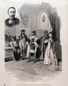 Illustration von Pierre Gringoire, Oper von Antonio Scontrino von Italian School