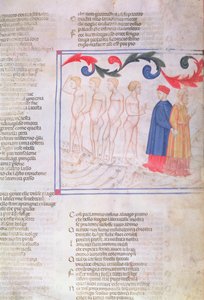 Geri del Bello im Kreis der Fälscher, aus der Göttlichen Komödie von Dante Alighieri