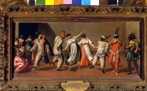 Italienische Masken der Commedia dell