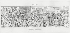 La Colonna Trajana, Trajanssäule von Italian School