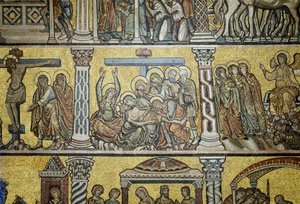 Beweinung Christi aus der fünften Zone der Kuppel, florentinische oder venezianische Schule von Italian School