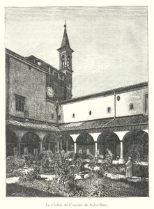Der Kreuzgang des Klosters von San Marco von Italian School