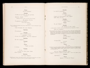 Libretto della Tosca von Giacomo Puccini, Edition Ricordi, Italien von Italian School