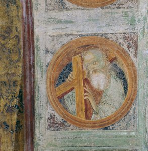 Männlicher Heiliger mit Kreuz, möglicherweise Heiliger Andreas von Italian School