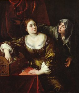 Martha und Maria oder, Frau mit ihrer Magd von Italian School