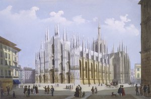 Mailänder Dom aus Ansichten von Mailand und seiner Umgebung von Italian School