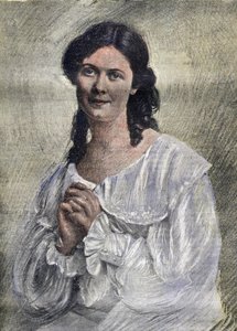 Miss Duncan (Isadora), amerikanische Tänzerin irischer Herkunft (1877 - 1927) - in "La Tribuna illustrata" von Italian School