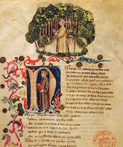 Ms It.474 Eröffnungsszene von Dantes 