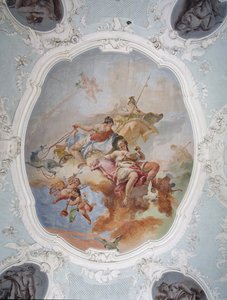 Mythologische Szene mit Venus, Juno und Minerva