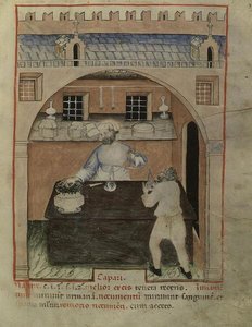 Nouv Acq Lat 1673 fol.39 Ein Verkäufer von Trockenfleisch, aus 