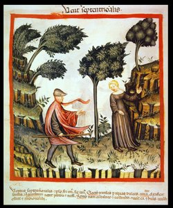 Nova 2644 fol.58v Der Nordwind, aus Tacuinum Sanitatis