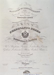 Seite aus Harmonie-Traktat von Bonifazio Asioli von Italian School