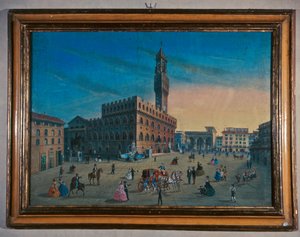 Palazzo Vecchio auf der Piazza della Signoria, Florenz von Italian School