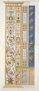 Tafel aus der Raphael-Loggia im Vatikan, aus Delle Loggie di Rafaele nel Vaticano, gestochen von Giovanni Ottaviani (ca.1735-1808), veröffentlicht ca. 1772-77 (handkolorierter Stich)