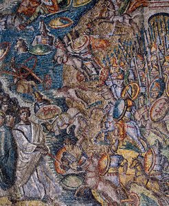 Mosaiktafel, Mittelschiff, Basilika Santa Maria Maggiore, Rom, Italien, 5. Jahrhundert von Italian School