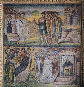 Mosaiktafel, Mittelschiff, Basilika Santa Maria Maggiore, Rom, Italien, 5. Jahrhundert von Italian School