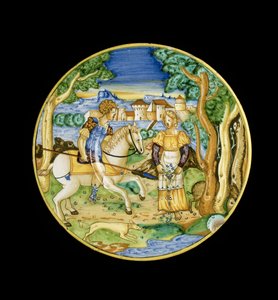 Teller mit Picus und Circe von L oder Lu.Ur. von Italian School