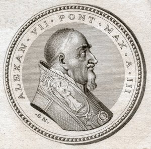 Papst Alexander VII. (Gravur) von Italian School