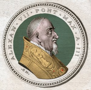 Papst Alexander VII (Gravur) von Italian School