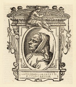 Porträt von Ambrogio Lorenzetti, italienischer Maler der Sieneser Schule, um 1290-1348 von Italian School