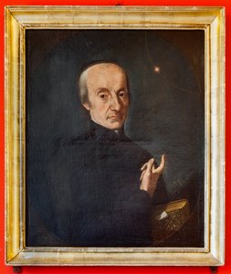 Porträt des Astronomen Giuseppe Piazzi, Das Astronomische Observatorium "Giuseppe Piazzi", der Pisana-Turm von Italian School