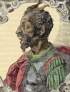 Porträt von Attila aus Bernardino Corios Werk "Elogia Virorum Illustris", Mailand 16. Jahrhundert von Italian School