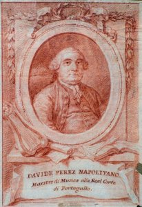 Porträt des italienischen Komponisten Davide Perez (1710-1778) von Italian School