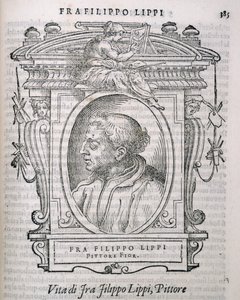 Porträt von Fra Filippo Lippi (ca. 1406-69) aus Vasaris Leben der Künstler, erstmals veröffentlicht 1550