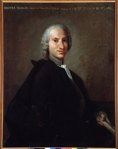 Porträt des italienischen Komponisten Gianandrea Fioroni (1716-1778)