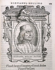 Porträt von Giovanni Bellini (ca. 1431-1516) aus Vasaris Leben der Künstler, erstmals veröffentlicht 1550
